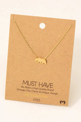 CALIFORNIA BEAR PENDANT NECKLACE