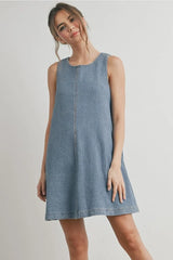 DENIM MINI DRESS