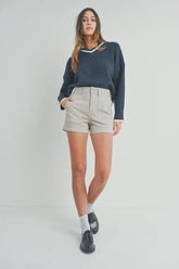 HIGH RISE UTILITY CARGO SHORT