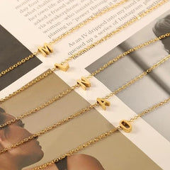 PERSONALIZED DAINTY LETTER INITIAL JEWELRY NECKLACES