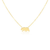CALIFORNIA BEAR PENDANT NECKLACE