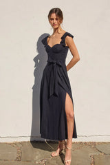 HEAVEN SENT CORSET FLUTTER DRESS