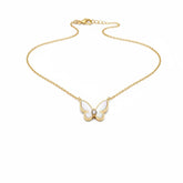 GOLD WINGS PEARL BUTTERFLY NECKLACE