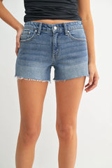 MID RISE JEAN SHORT