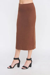 SOFT LUREX TUBE MIDI SKIRT