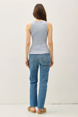 DYED ROUND NECK TANK TOP
