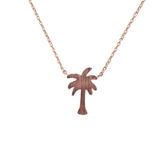 DAINTY PALM TREE NECKLACE