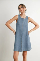 DENIM MINI DRESS
