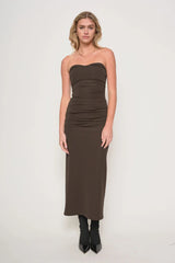 DRA LAVENE STRAPLESS MAXI DRESS