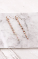 ROSE GOLD DROP EARRINGS