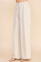 AIRY DRAWSTRING PANTS WITH POCKETS