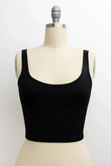 RIBBED UNDERLINE SEAMS BRAMI TOP