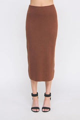 SOFT LUREX TUBE MIDI SKIRT