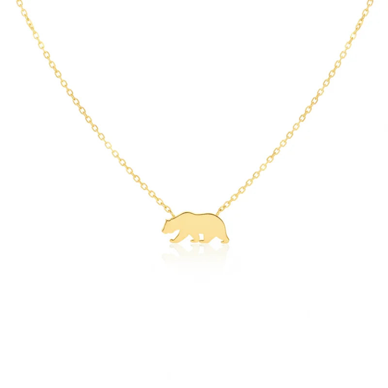 CALIFORNIA BEAR PENDANT NECKLACE