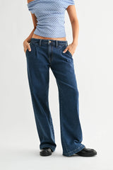MID RISE RELAXED STRAIGHT TROUSER
