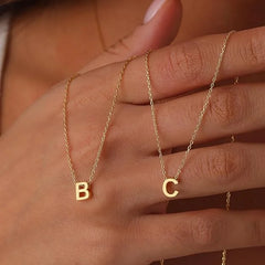 PERSONALIZED DAINTY LETTER INITIAL JEWELRY NECKLACES
