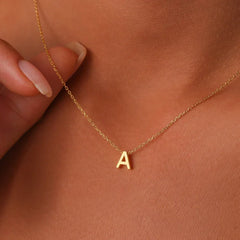 PERSONALIZED DAINTY LETTER INITIAL JEWELRY NECKLACES