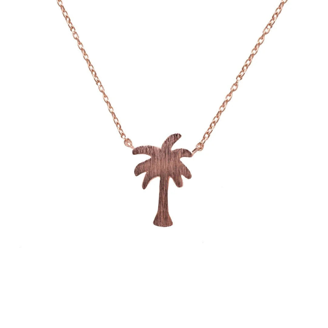 DAINTY PALM TREE NECKLACE