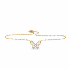GOLD WINGS PEARL BUTTERFLY NECKLACE