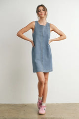 DENIM MINI DRESS